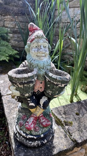Original vintage garden gnome - garden,