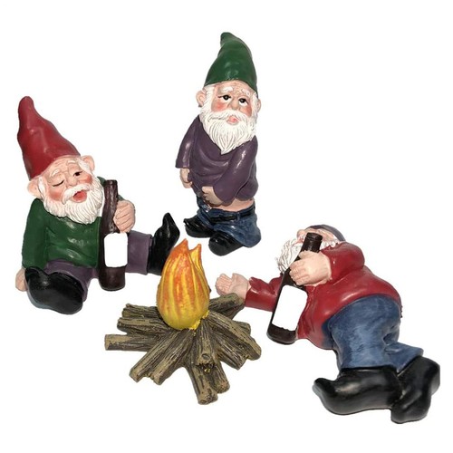 Funny garden gnome statue - funny,