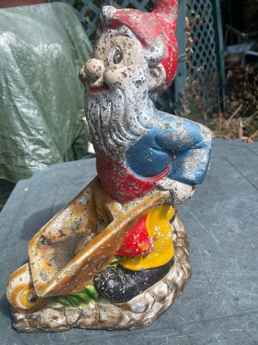 Gnome with his wheelbarrow - gnome,