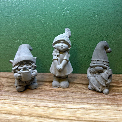 Set grey concrete garden - of, 3