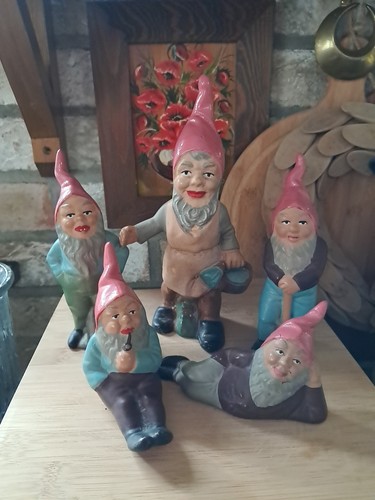 Set vintage gnomes made - set, gnomes,
