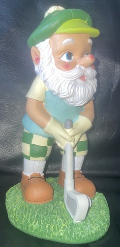 Golfing gnome resin garden - resin,