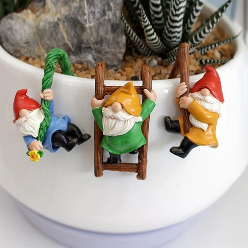 3pc garden dwarf hanging - 3pc,