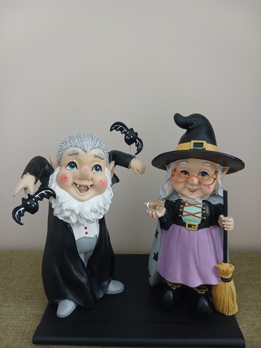 Halloween garden gnomes - halloween,
