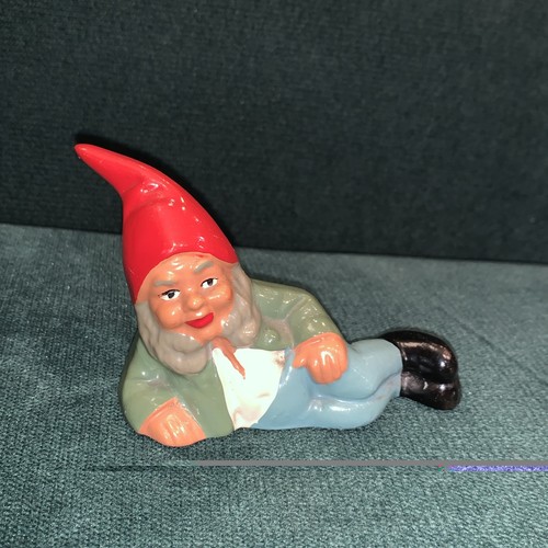 Lovely 1950s gnome lying - lovely, down