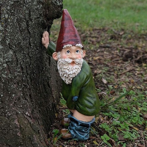 Funny drunk garden gnome patio - gnome,