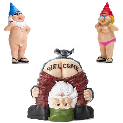 Drunk gnome patio ornament - drunk,