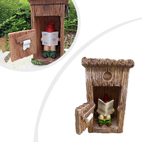Resin gnome figurine - resin,