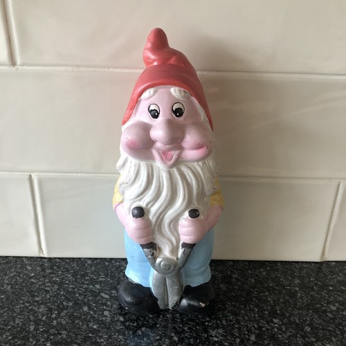 Garden gnome ceramic figurine - ceramic,