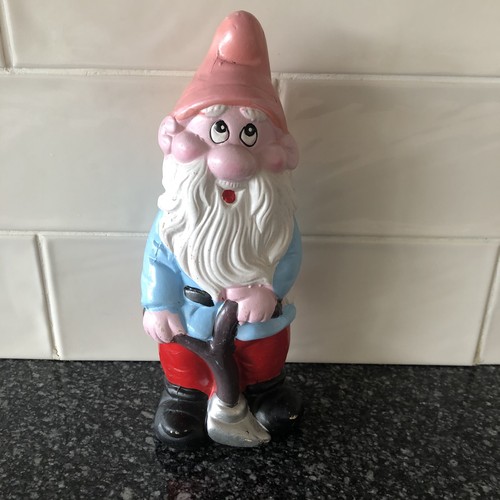 Garden gnome ceramic figurine - ceramic,
