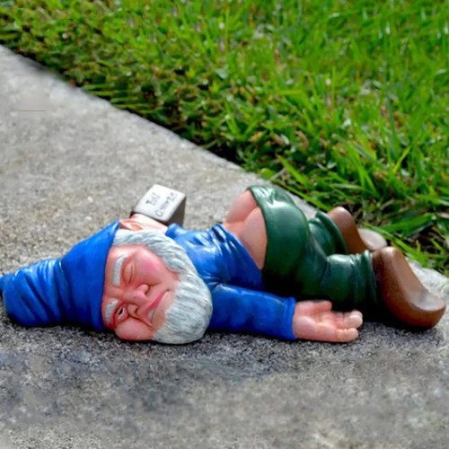 Funny drunk dwarf garden - dwarf,