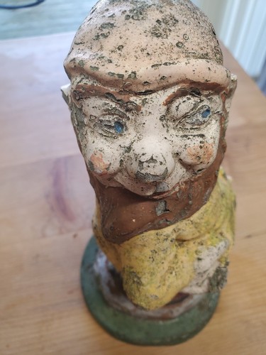 Vintage garden gnome statue - vintage,